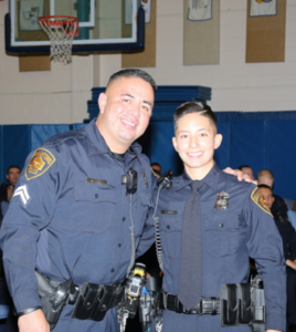 Alfred and his daughter both in Uniform